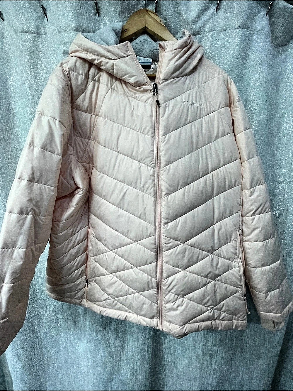 Columbia Women's Heavenly Hooded Jacket Quilted Puffer Pink 3X